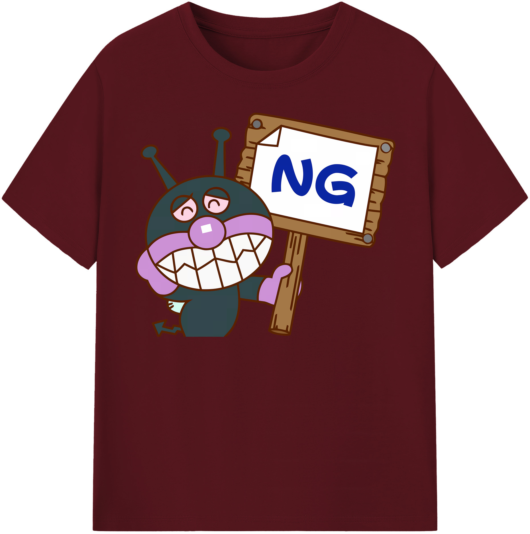 （画像用） アンパンマン Anpanman 綿100％半袖Tシャツ（フロントプリント）